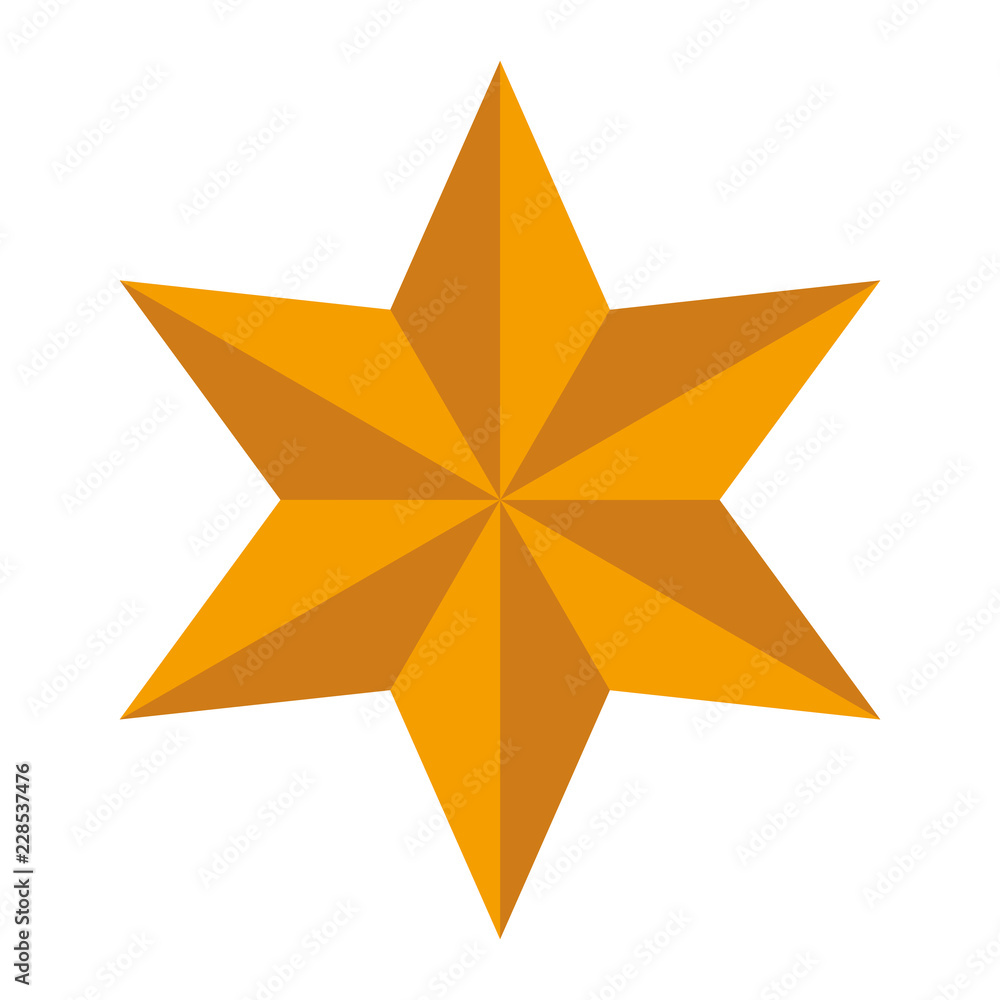 Obraz premium decorative star isolated icon