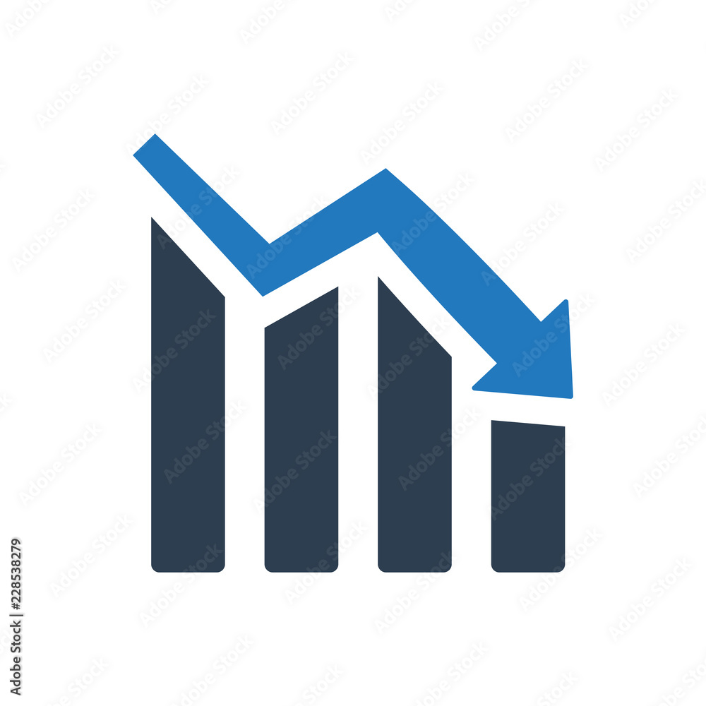 Business loss icon Business loss icon