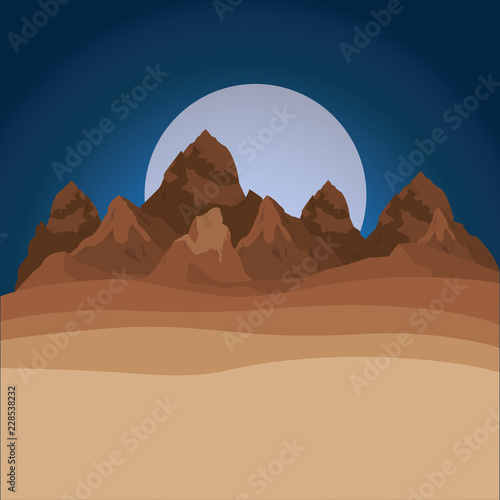 desert night manger scene background