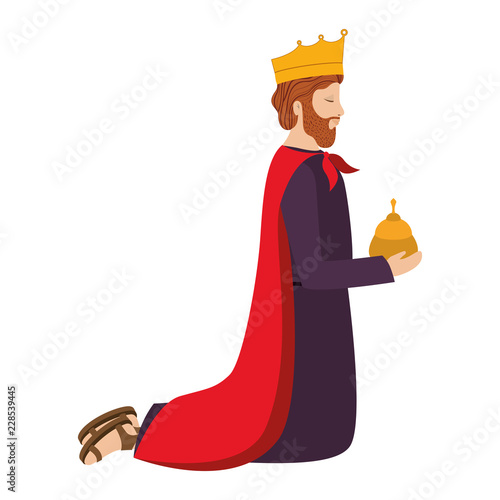 wise man down on my knees manger character