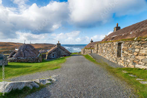 Thatched Crofts on the Isle of Lewis photo