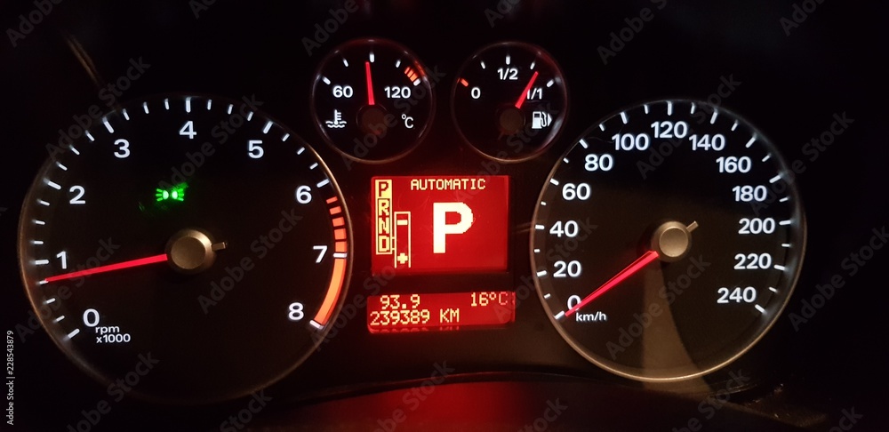 Fototapeta premium Dashboard parking 