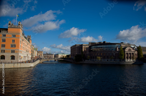 Government buildings, Rosenbad and the Parliament house in Stockholm