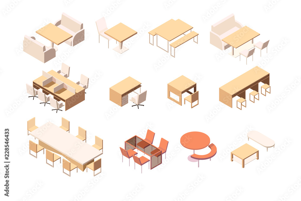 Collection of various furniture for various institutions and workplace.