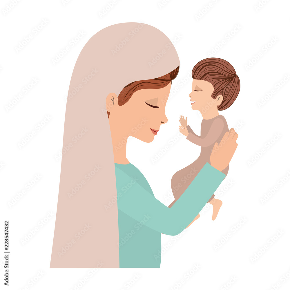 cute mary virgin with jesus baby cute mary virgin with jesus baby
