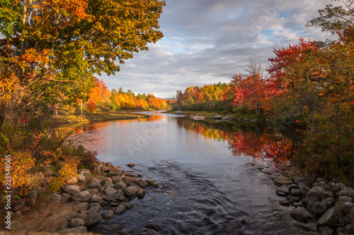 Autumn sunset in Acadia National Park, Maine,USA