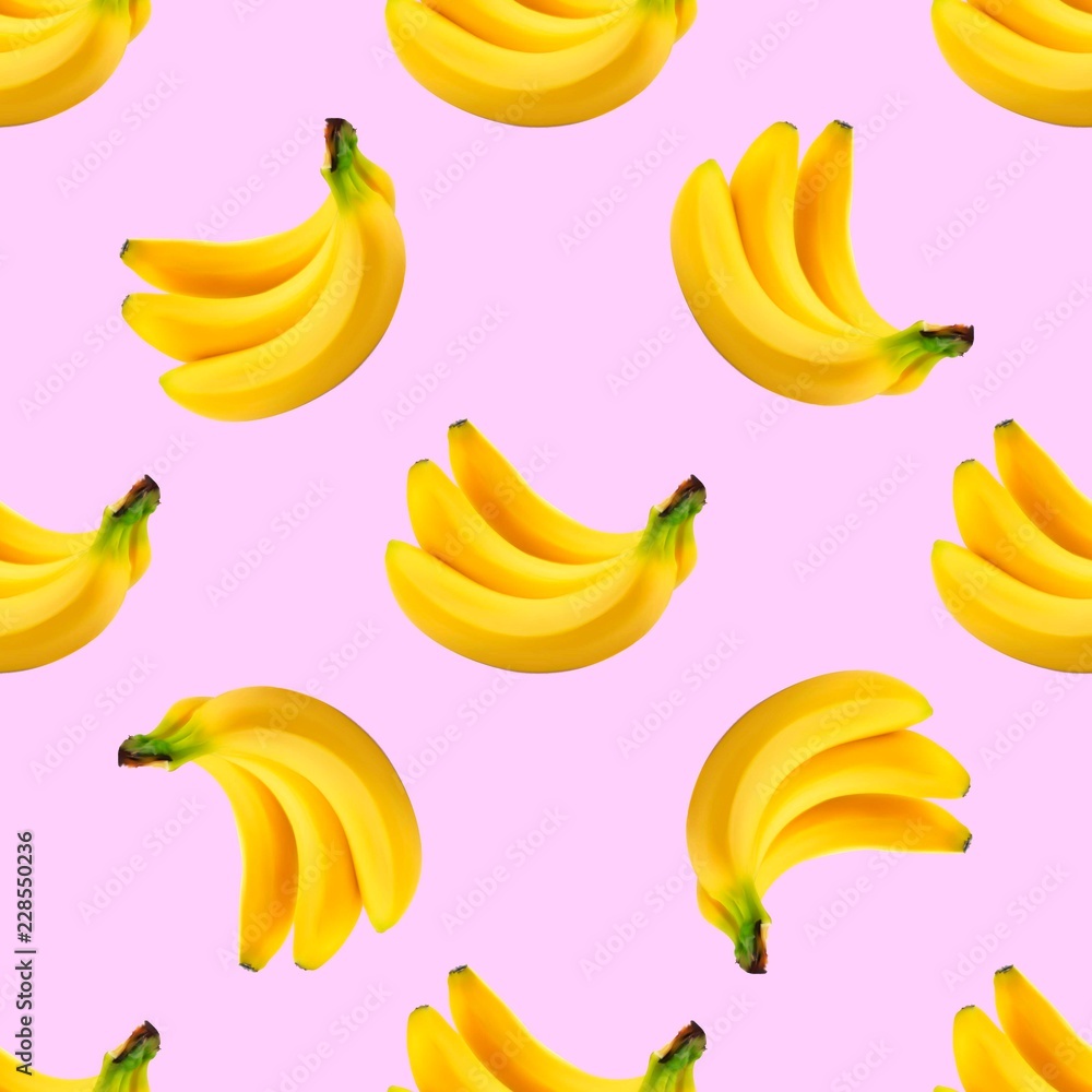 Seamless pattern with bananas. Vector illustration.