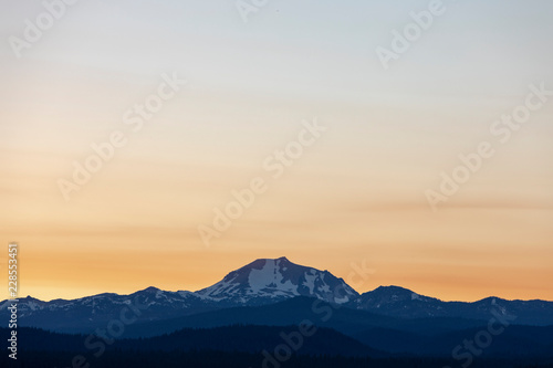 A view of Lassen mountain from Lake Almanor © Janisphoto