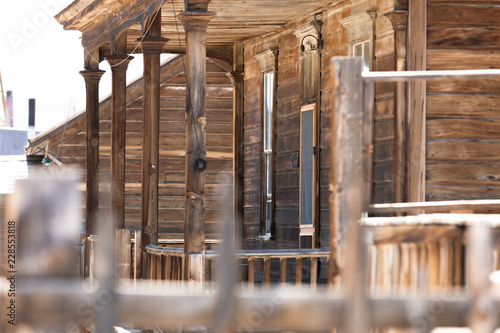 Bodie Ghost Town, an abandoned wooden house. © Janisphoto