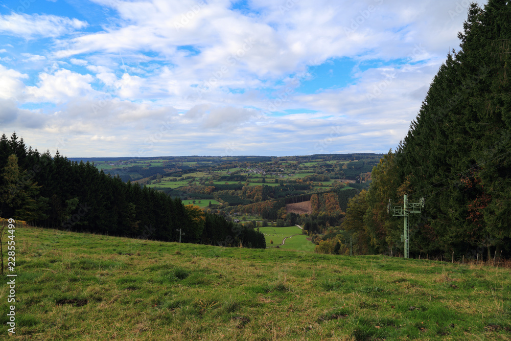 Ski slope without snow