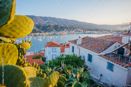 Poros island in Greece photo