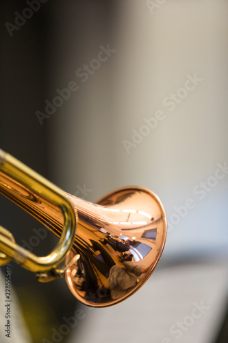 A person holding a trumpet