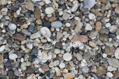 Pebbles and stones making a pattern