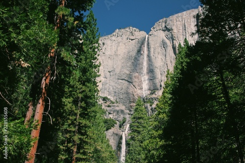 waterfall in the mountains