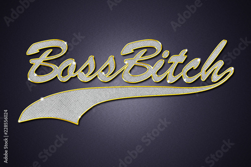 Cuadro en lienzo Boss Bitch Schmuck Kette Anhänger Bling Bling