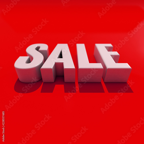 3d Sale Word with Shadow photo