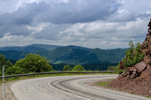 Old road at the top of the mountains