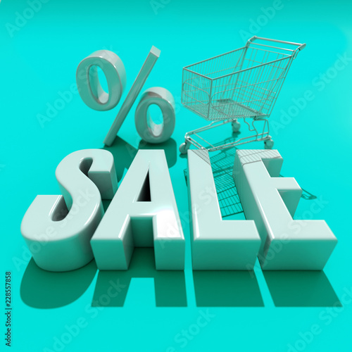 3d Sale Word with Shadow photo