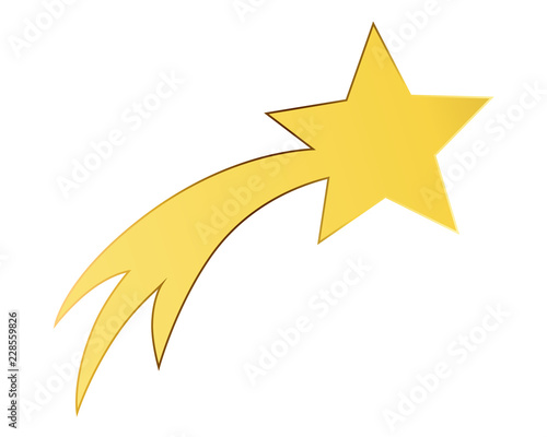 Gold shooting star