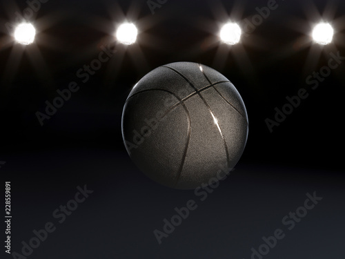 Basketball close-up on studio background - Stock image © Martin Piechotta