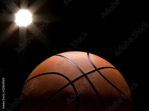 Basketball close-up on studio background - Stock image © Martin Piechotta