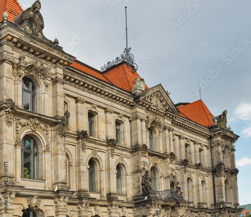 Old beautiful architecture in Mitte district, Berlin, Germany.