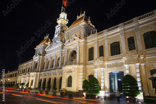 
Night view of the City Hall in Ho Chi Minh City