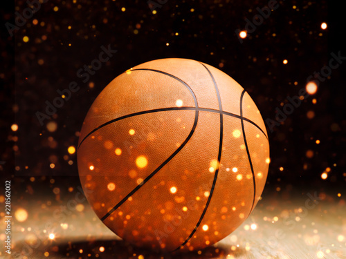 Basketball close-up on studio background - Stock image © Martin Piechotta