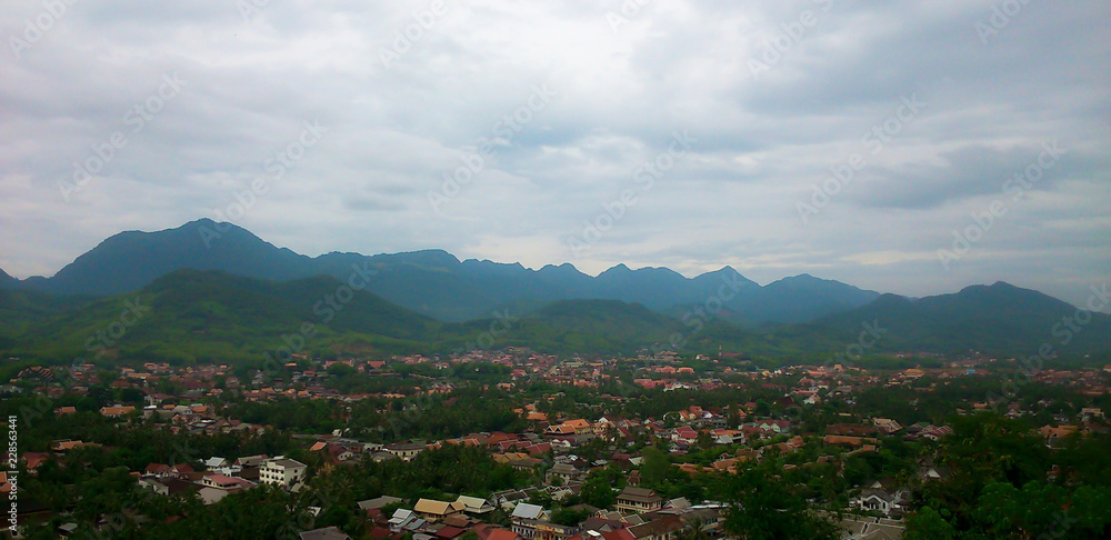 landscape of Luang prabang city , Laos