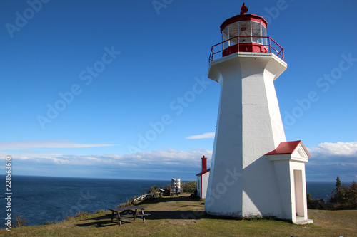 Lighthouse in the Forillon National Park  Gasp  sie  Canada