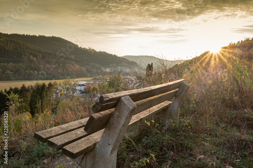 Sitzbank zum ausruhen im wunderschönen Sauerland