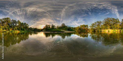 Trees On The Shore Of A River, Povorinskiy Rayon, Russia