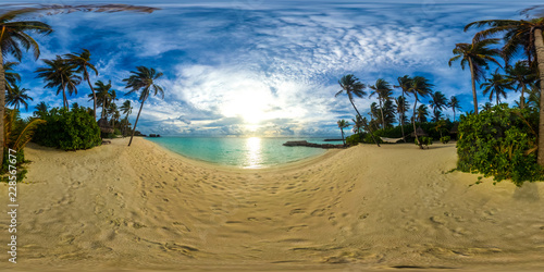Sandy Beach From A Hammock View, Reethi Rai Resort, One and Only, Maldives