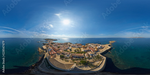 Aerial View Above The Church Of Tabarca, Alicante, Spain photo