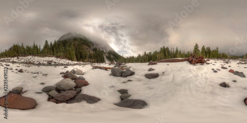 Nisqually River In The Mountains, Packwood, Washington, United States photo