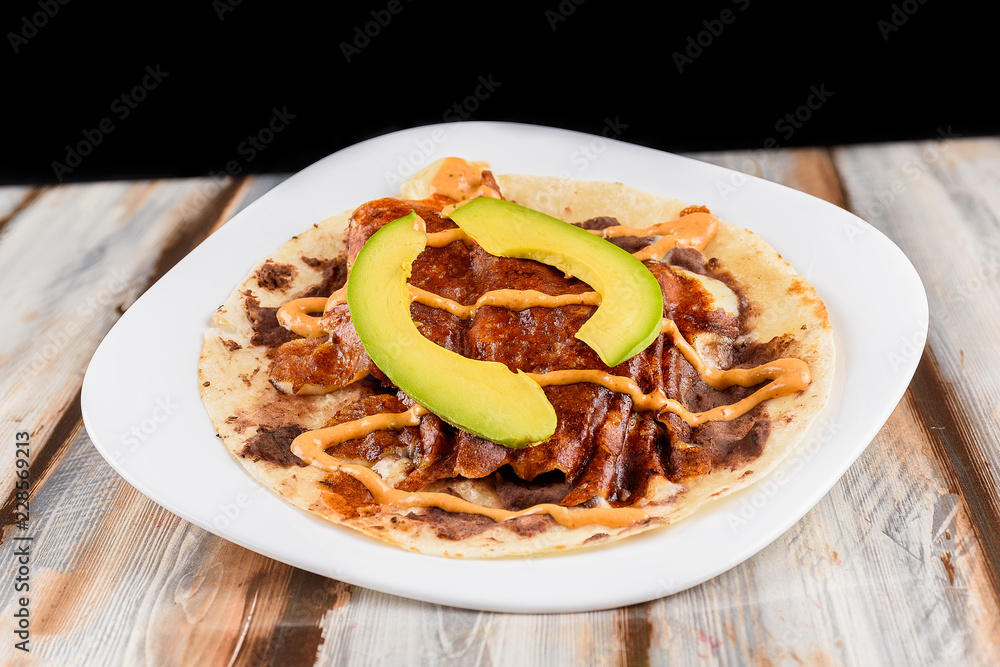 Fototapeta premium Comida Mexicana taco Delicioso