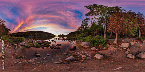 Jordan Pond Sunset, Acadia National Park, Bar Harbor, Maine, United States