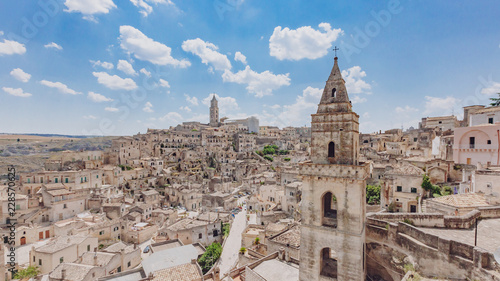 View of the sassi of Matera, Italy photo