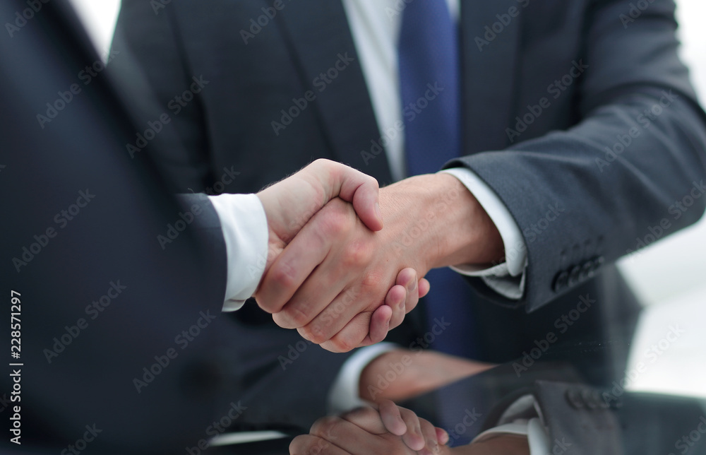 close up. handshake business people close up. handshake business people