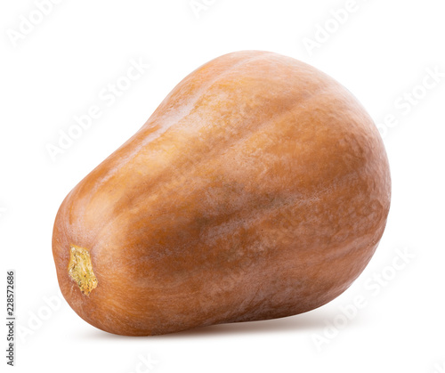 Fresh pumpkin isolated on white background. Clipping path