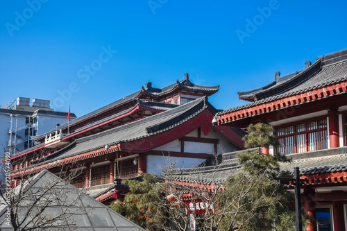 Traditional architecture and temples in Xi'An, China