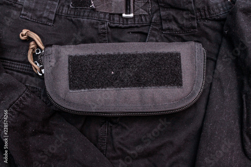 Bild auf Leinwand Military organizer with velcro. Military organizer with velcro.