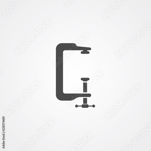 Clamp vector icon sign symbol