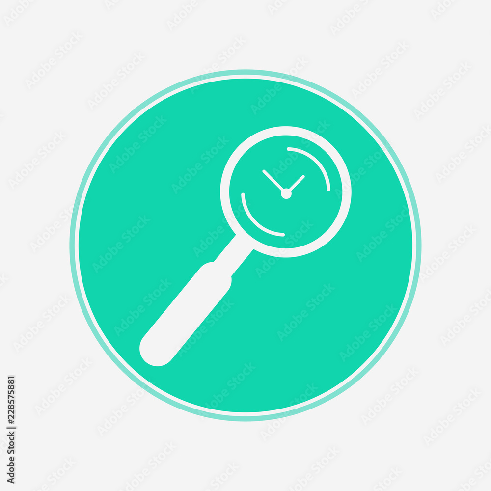 Search time vector icon sign symbol Search time vector icon sign symbol