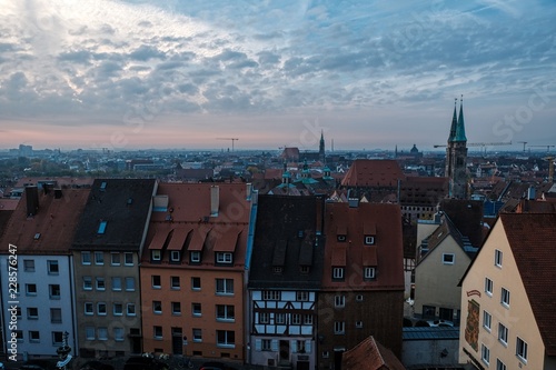 Blick von der Kaiserburg auf die Stadt Nürnberg