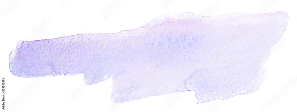 Obraz premium light blue watercolor stain. Element blank on a white background