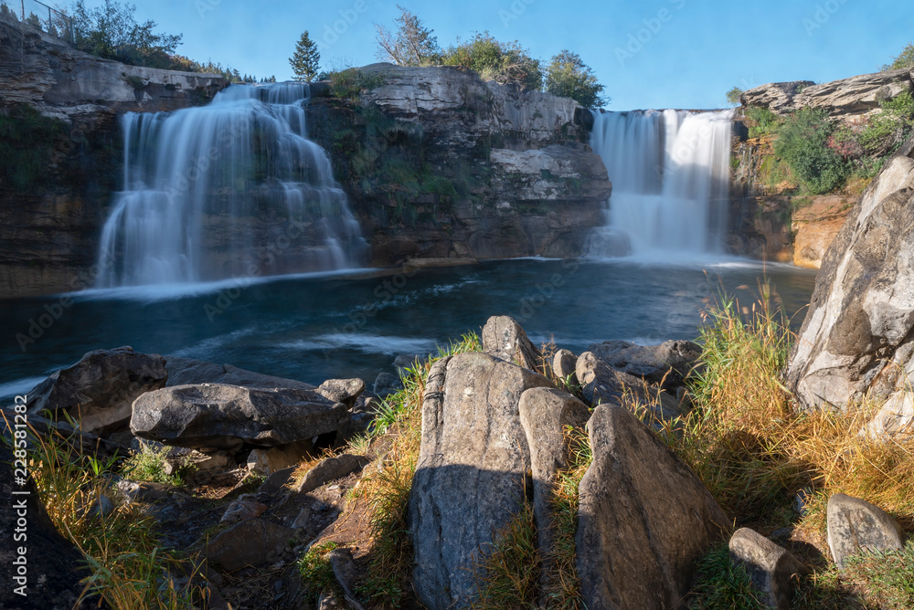 Obraz premium Lundbreck Falls
