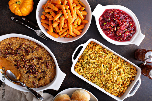 All traditional Thanksgiving side dishes photo