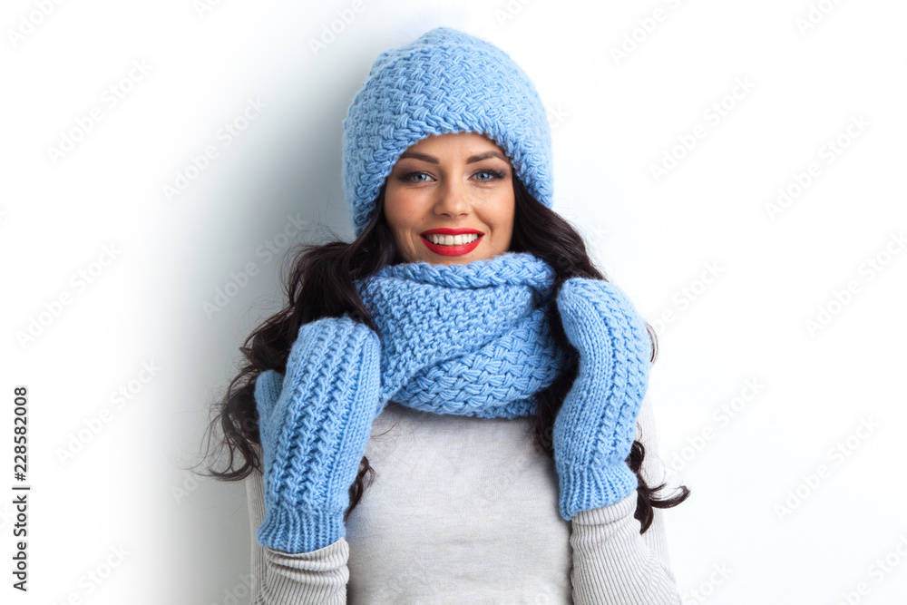 Woman in warm clothing