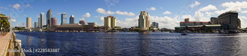 Marine Boat Ship Canal Downtown Urban Metro Skyline Tampa Bay Florida © Christopher Boswell